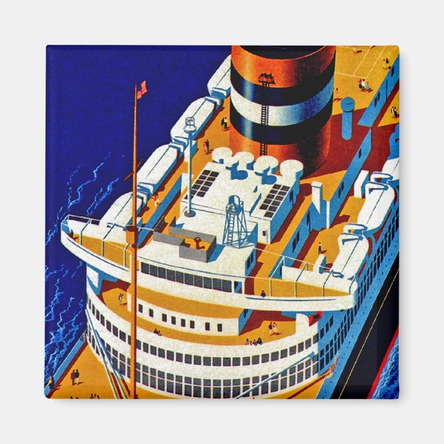 SS Nieuw Amsterdam Magnet (Framsidan)