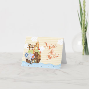 SS Noah/Noahs tack för arkbaby shower Kort