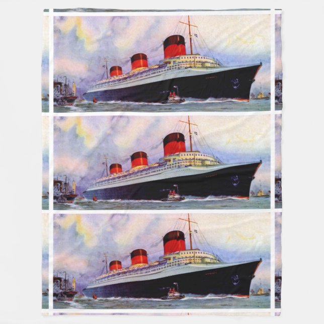 ss Normandie Fleecefilt (Framsidan)