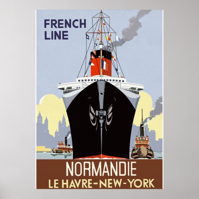 SS Normandie Poster (Framsidan)