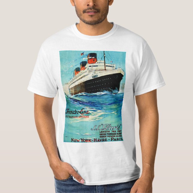 ss Paris ~ Fransk Line Tee Shirt (Framsida)