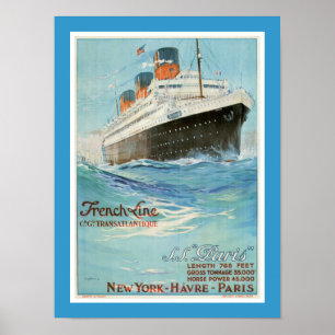 ss Paris - fransken fodrar Poster