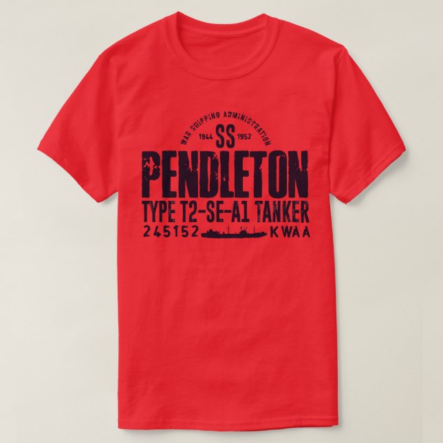 SS Pendleton 2 T Shirt (Design framsida)