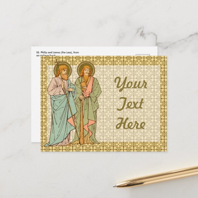 SS. Philip & James den Mindre (RLS 15) Vykort (Fram/Back In Situ)