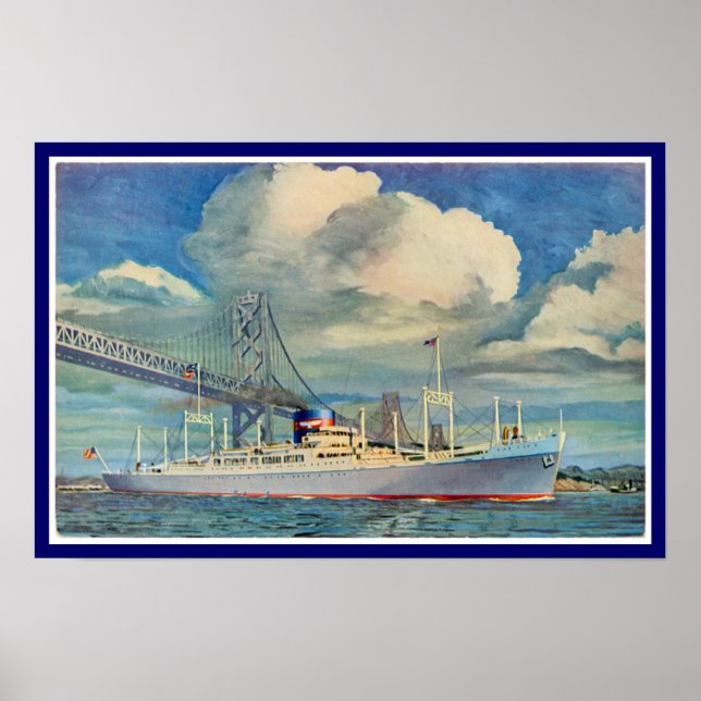 SS President Hoover Poster (Framsidan)