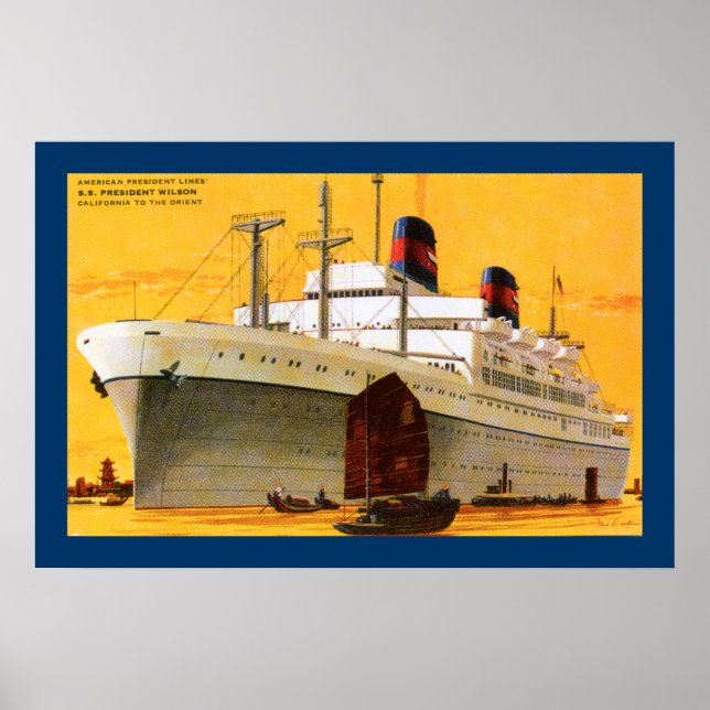 ss President Wilson Poster (Framsidan)