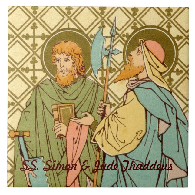 SS. Simon & Judas Taddeus (RLS 16) Kakelplatta (Framsidan)