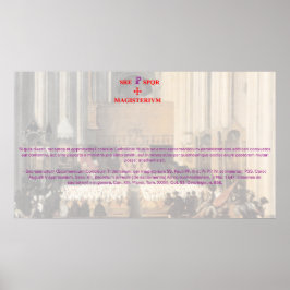 SS. Tridentinska konciliet Canon XIII om sakrament Poster