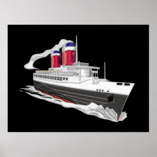 SS United Stater är på väg Poster