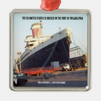 SS United Stater Julgransprydnad Metall