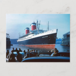 SS United States 1957 Vykort