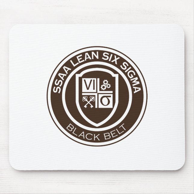 SSAA BLACK BELT MOUSE PAD MUSMATTA (Framsidan)