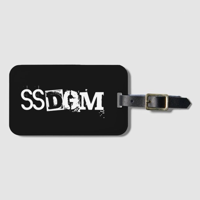 SSDGM-bagagemärkre Bagagebricka (Framsida horisontal)
