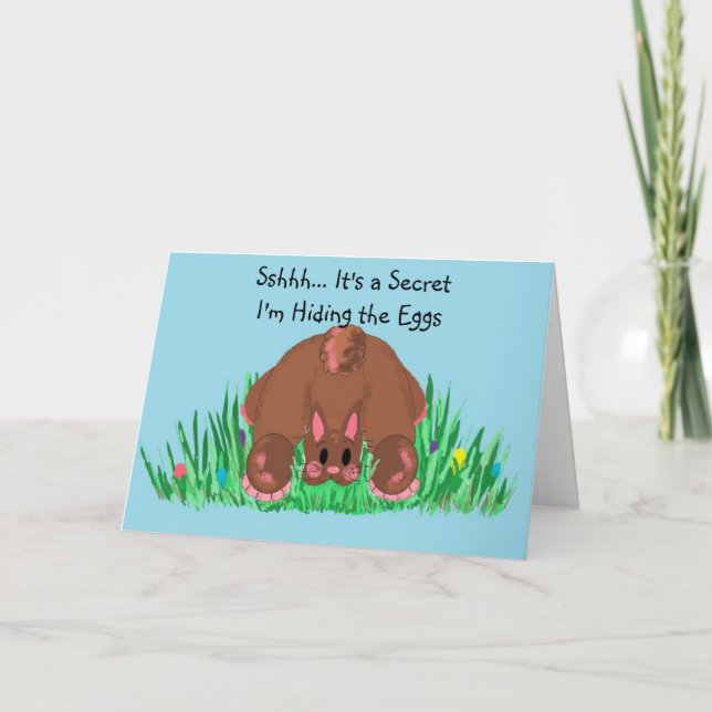 Sshh.. Det är en hemlighet jag Gömmer... Helgkort (Framsida)