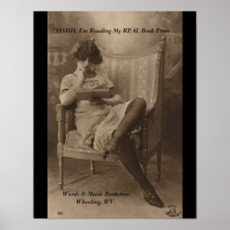 Sshh, jag läser bokar i verkligheten poster