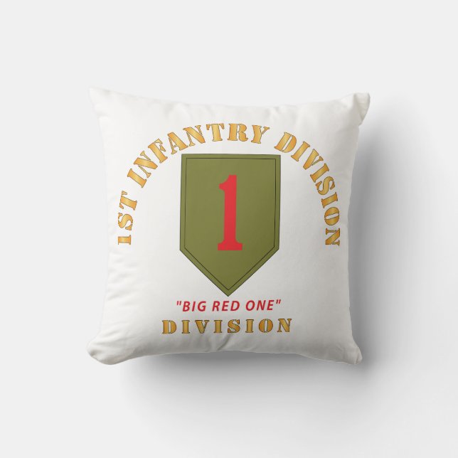 SSI - 1st Infantry Division - Big Red One Kudde (Framsida)
