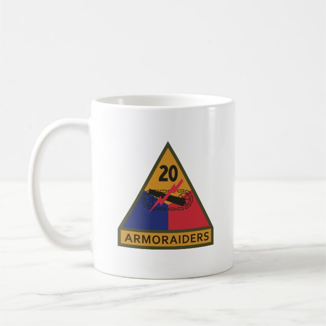 SSI - 20:e beväpnade divisionen med Namn Kaffemugg (Vänster)