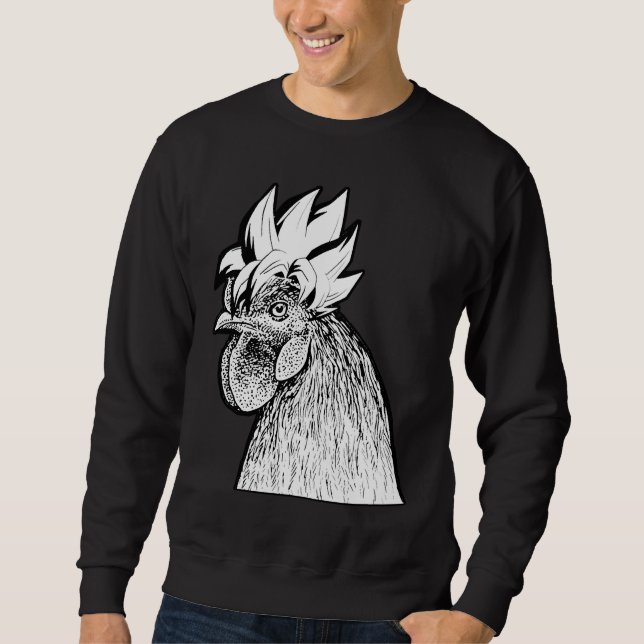 SSJ Chicken Perfect aiyan   Lång Ärmad Tröja (Framsida)