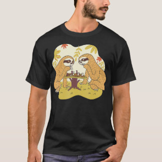 SSloth Chess-spelschessboard T Shirt