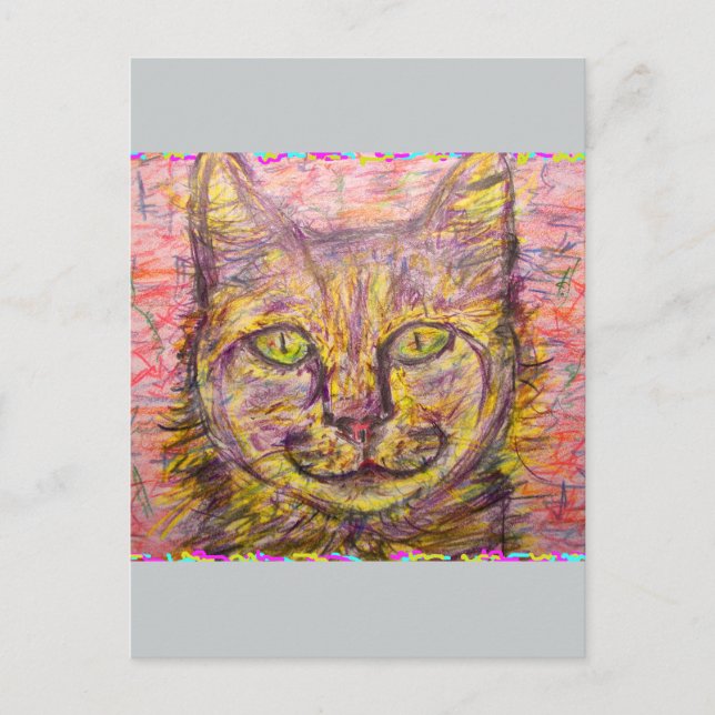 Ssolig kattunge vykort (Framsida)