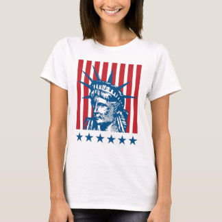 Ssolljus på Liberty: en majestisk symbol T Shirt