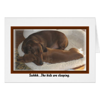 Ssshhh… ungarna sleeping. OBS kort