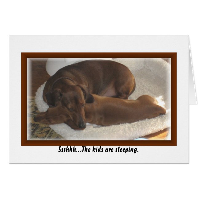 Ssshhh… ungarna sleeping. OBS kort (Framsidan Horizontal)