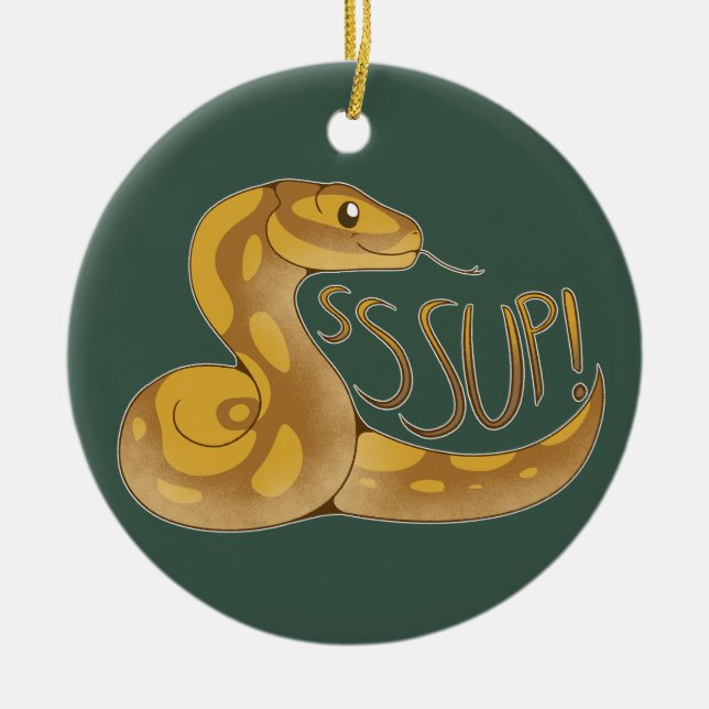 SSSSsup! Julgransprydnad Keramik (Framsidan)