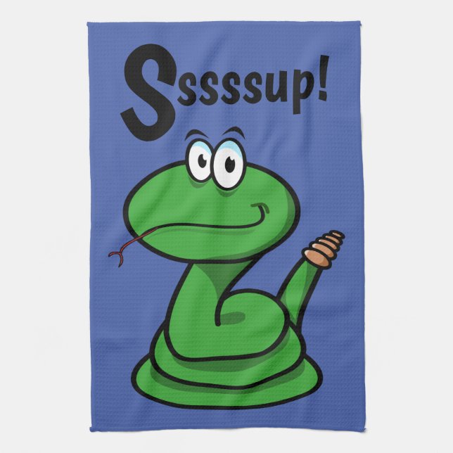 Sssssup! Orm Kökshandduk (Vertikal)