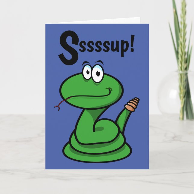 Sssssup! Orm Kort (Framsida)