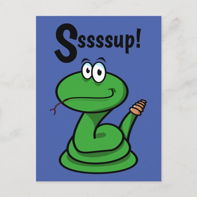 Sssssup! Orm Vykort (Framsida)