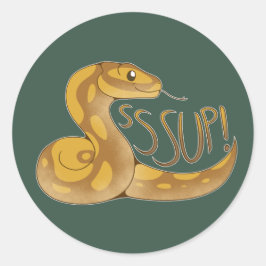 SSSSsup! Runt Klistermärke