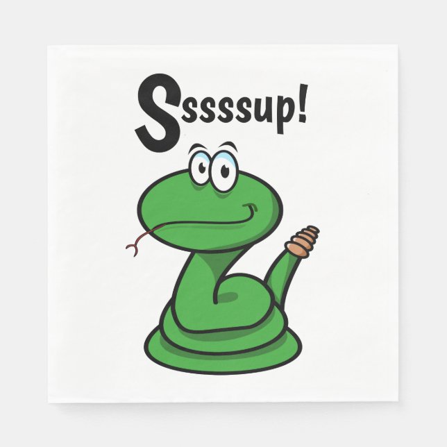 Sssssup! Snake Pappersservett (Framsidan)