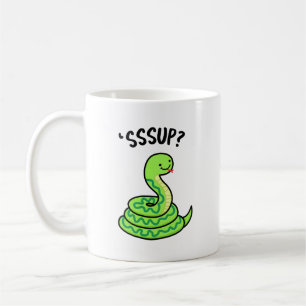 Sssup Funny Hissing Snake Pun Kaffemugg