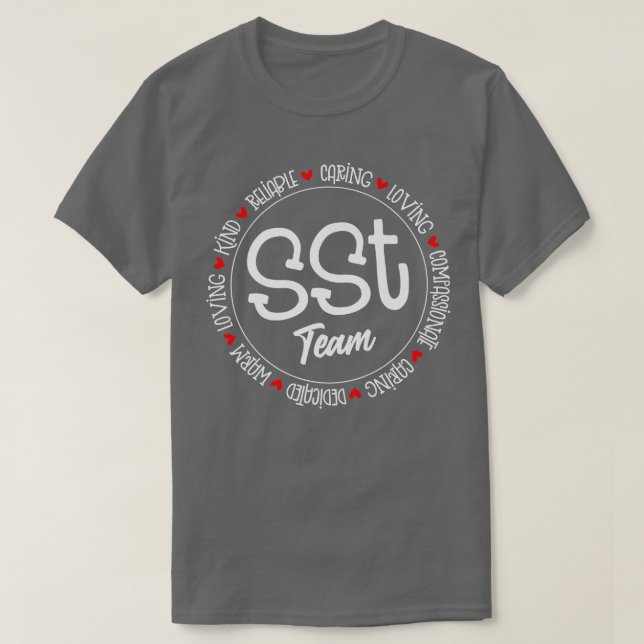 SST Team Social Lacher Studies Back to school Stu T Shirt (Design framsida)