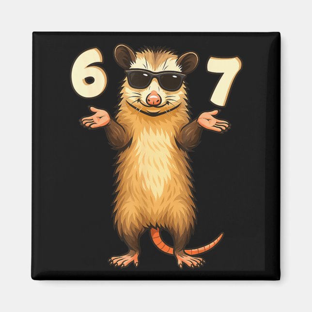 Ssum 67 Hand Motion Meme Funny Kids Teens Gen Alph Magnet (Framsidan)