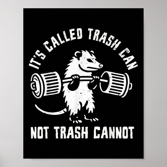 Ssum Ossum Trash Can Trash Cannot Funny Joke Ossum Poster (Framsidan)