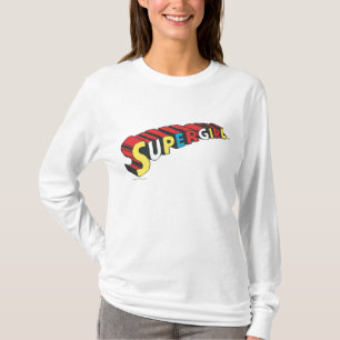 SSupergirl färgrik logotyp Tee