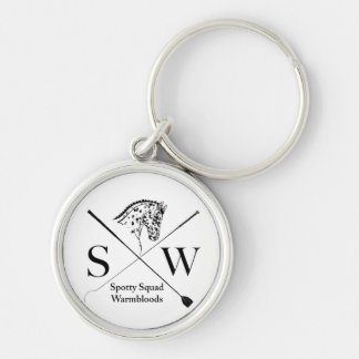 SSW Keychain Rund Silverfärgad Nyckelring