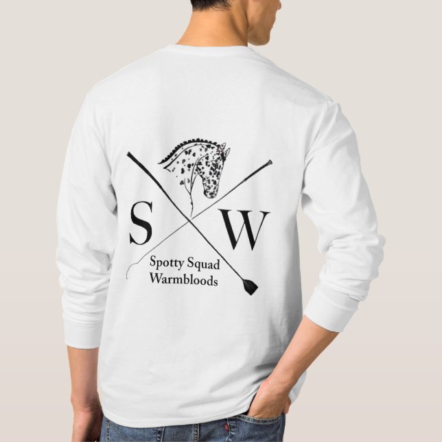 SSW-Logotyp Baksidan av Crewnacken T Shirt (Baksida)