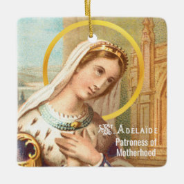 St. Adelaide, Heliga Roman Empress (LT 03) Julgransprydnad Keramik