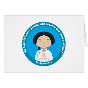 St. Agatha Lin Hälsningskort