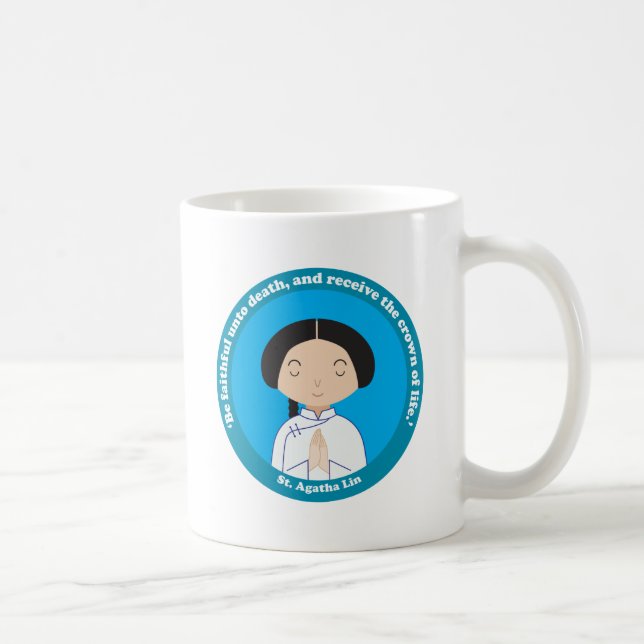 St. Agatha Lin Kaffemugg (Höger)