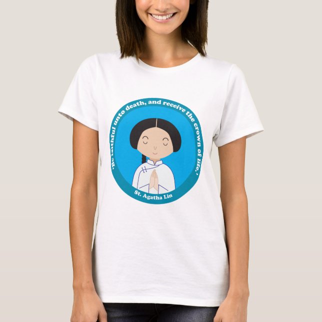 St. Agatha Lin T Shirt (Framsida)