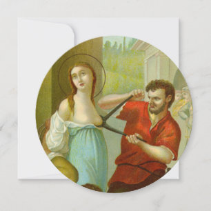St Agatha (M3) 5,25" x 5,25" cirkulärt gratulation