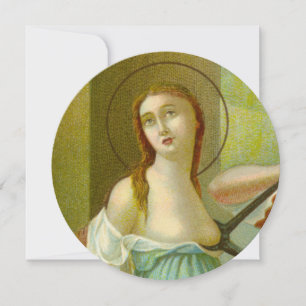 St Agatha (M3) 5,25" x 5,25" cirkulärt gratulation