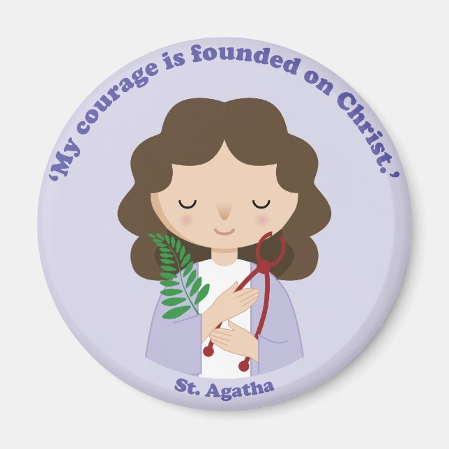St. Agatha Magnet (Framsidan)