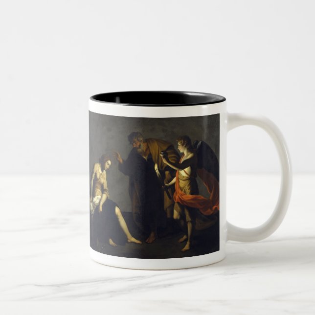 St. Agatha med St Peter & ängeln - Alessandro Två-Tonad Mugg (Höger)