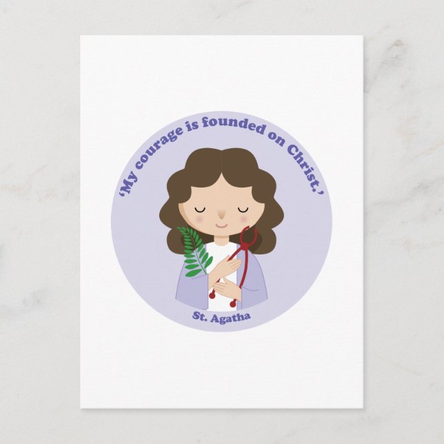 St. Agatha Vykort (Framsida)