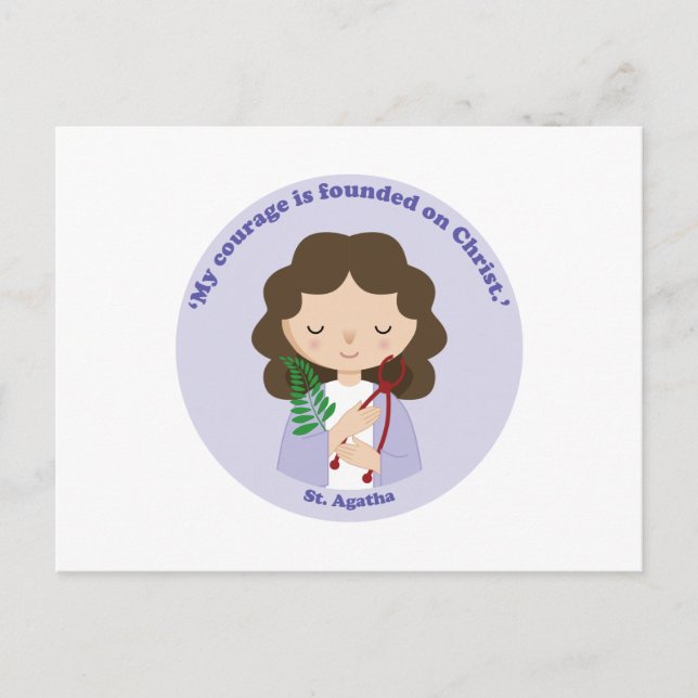 St. Agatha Vykort (Framsida)